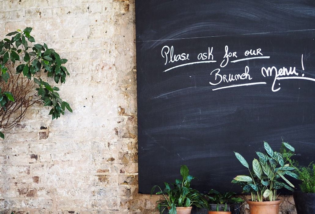 Brunch menu