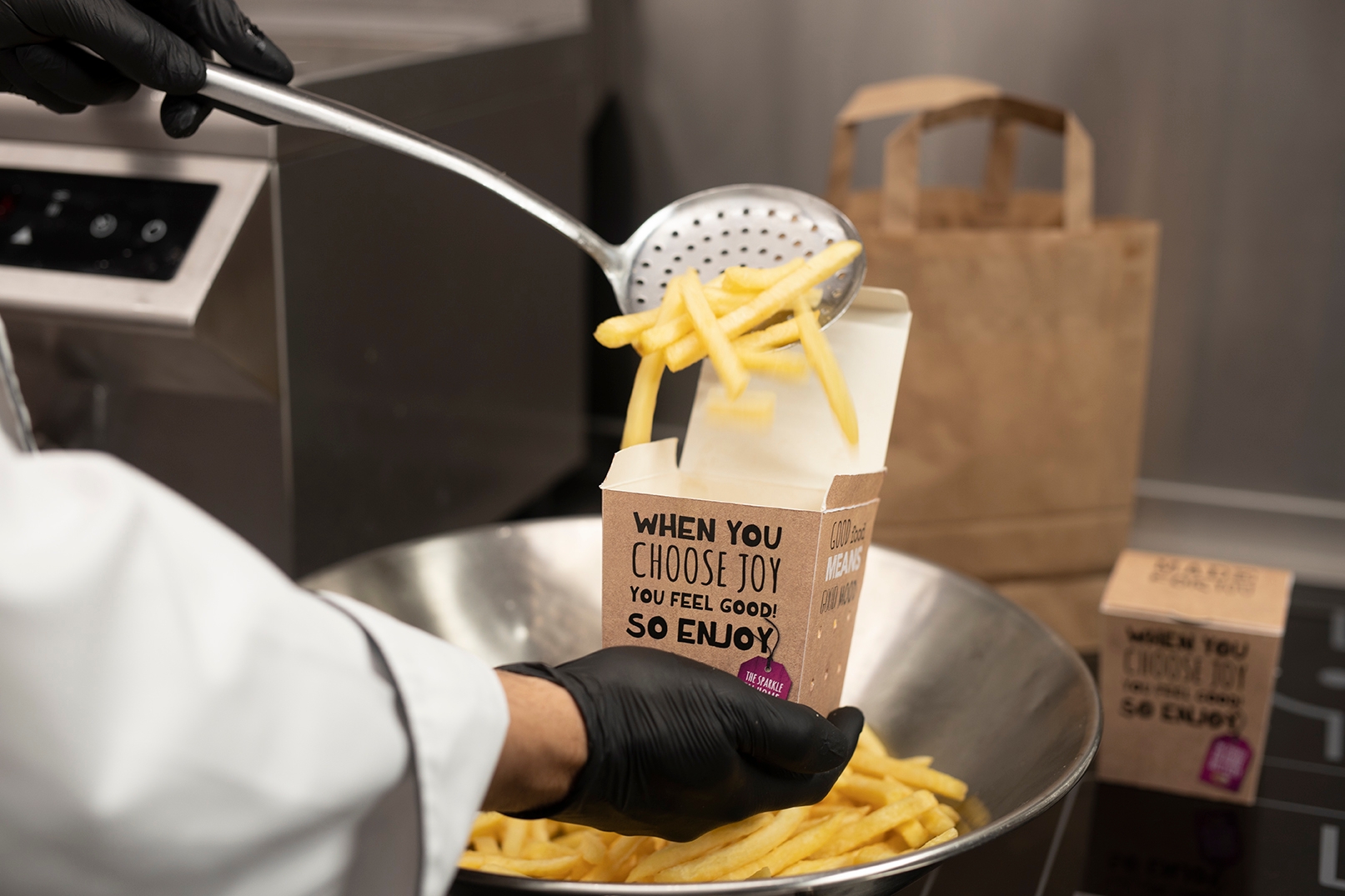 Delivery fries box