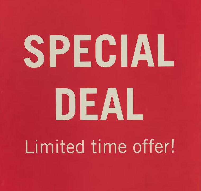 Limited time offer