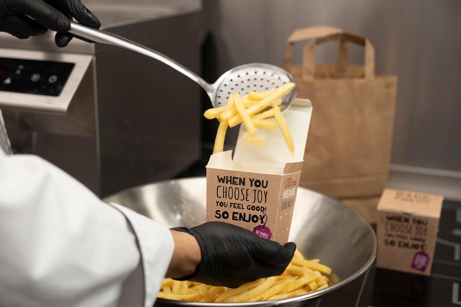 Delivery fries box