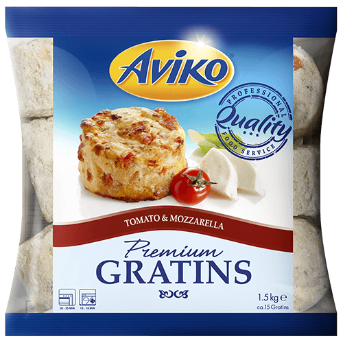 801756 Aviko Gratin Tomato Mozzarella 1500G