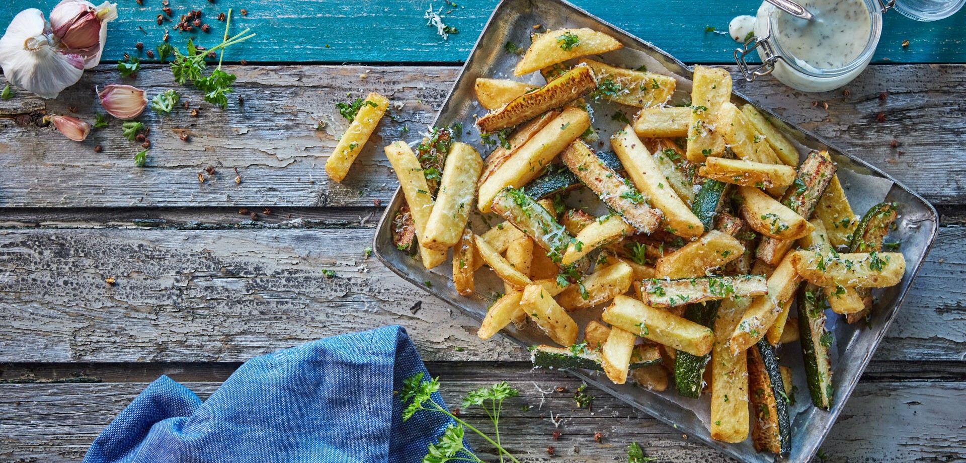 Recipe pure and rustic with zucchini